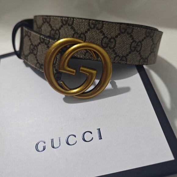Gucci Men's Plate Buckle Belt - Picture 1 of 5